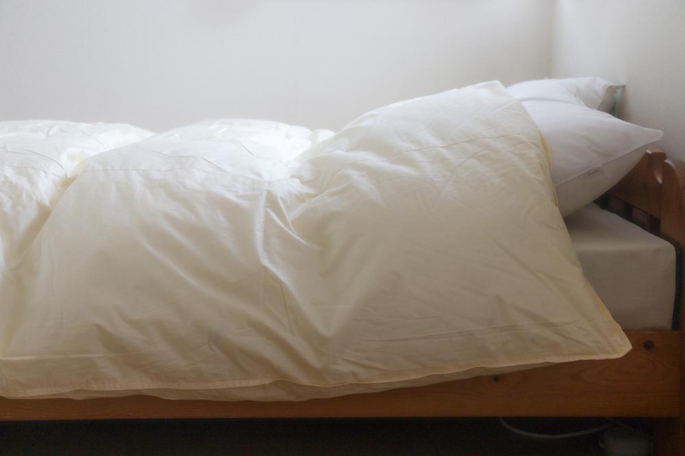 ボリュームたっぷりな羽毛布団